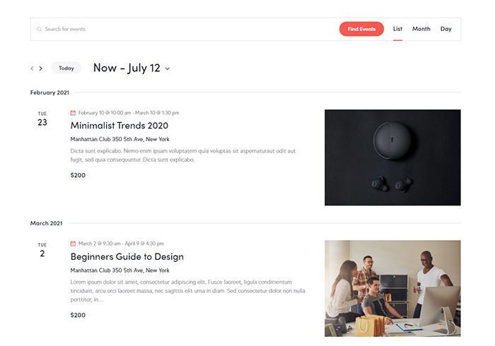 future events