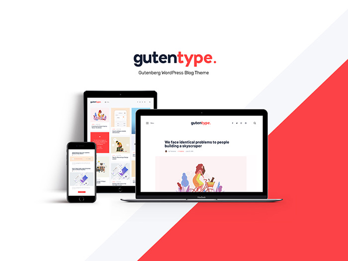 Gutentype | 100% Gutenberg WordPress Theme for Modern Blog + Elementor
