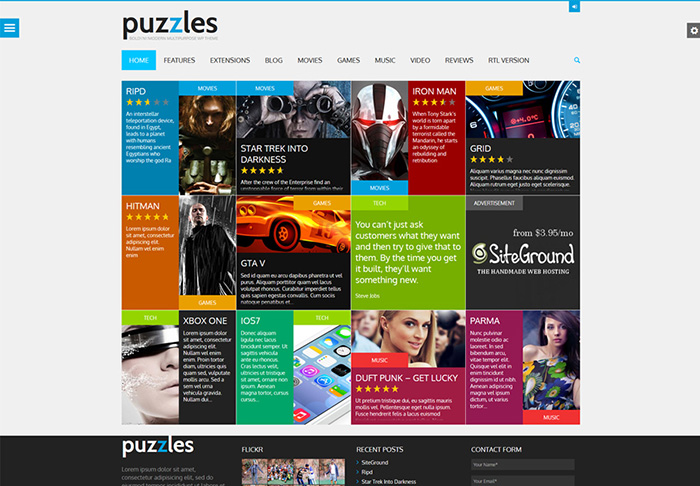 Puzzles | WP Magazine / Review with Store WordPress Theme + RTL