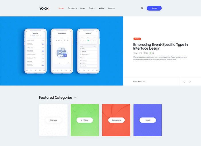 Yolox | Modern WordPress Blog Theme for Business & Startup