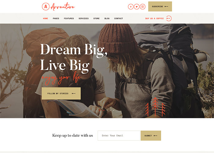 Avventure | Personal Travel & Lifestyle Blog WordPress Theme