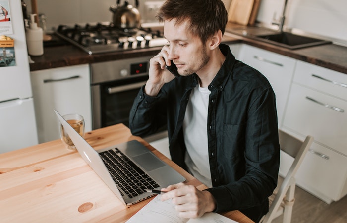 working from home