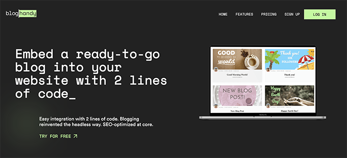 Embed a blog