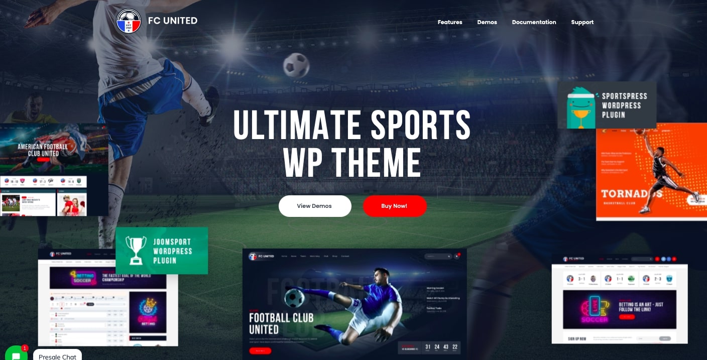 FC United | Football, Soccer & Sports WordPress Theme + RTL 