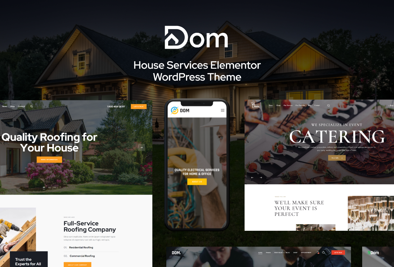 Dom - House Services Elementor WordPress Theme