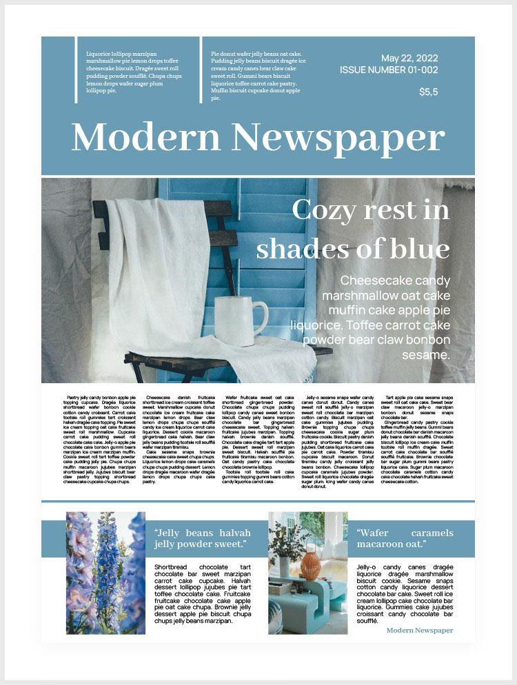 newspaper template