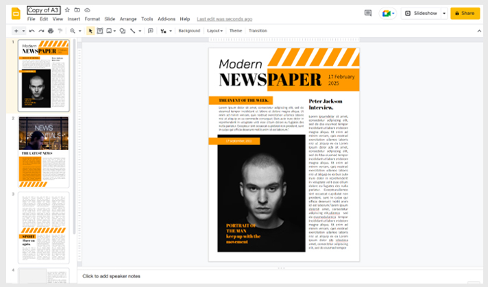google templates