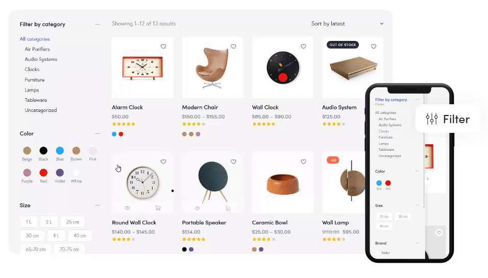 AJAX Product Filter