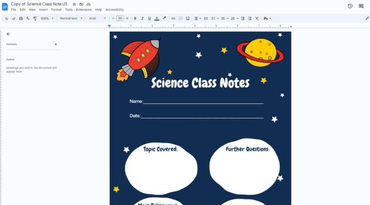 school notes