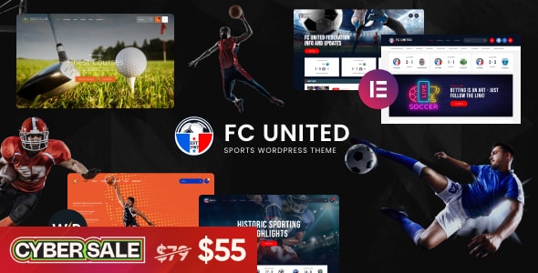 FC United – Football, Soccer & Sports WordPress Theme