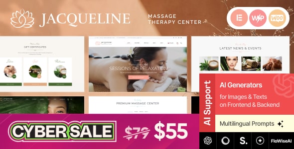 Jacqueline – Spa & Massage Salon WordPress Theme