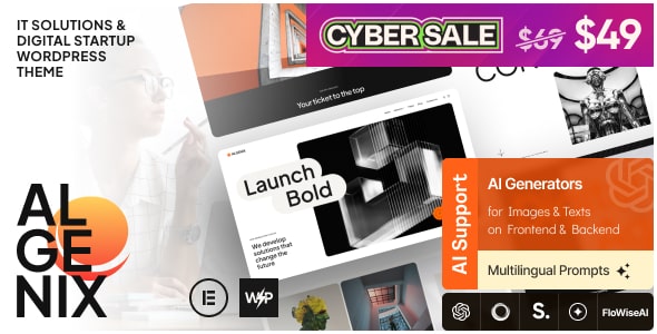 Algenix – IT Solutions & Digital Agency WordPress Theme