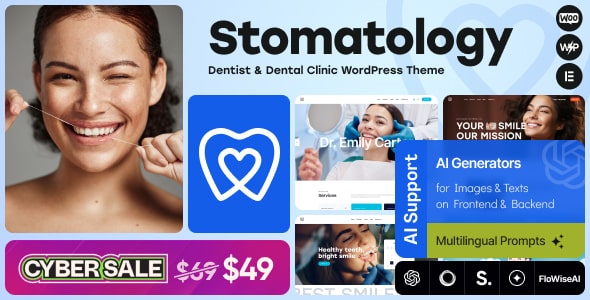 Stomatology - Dentist & Dental Clinic WordPress Theme