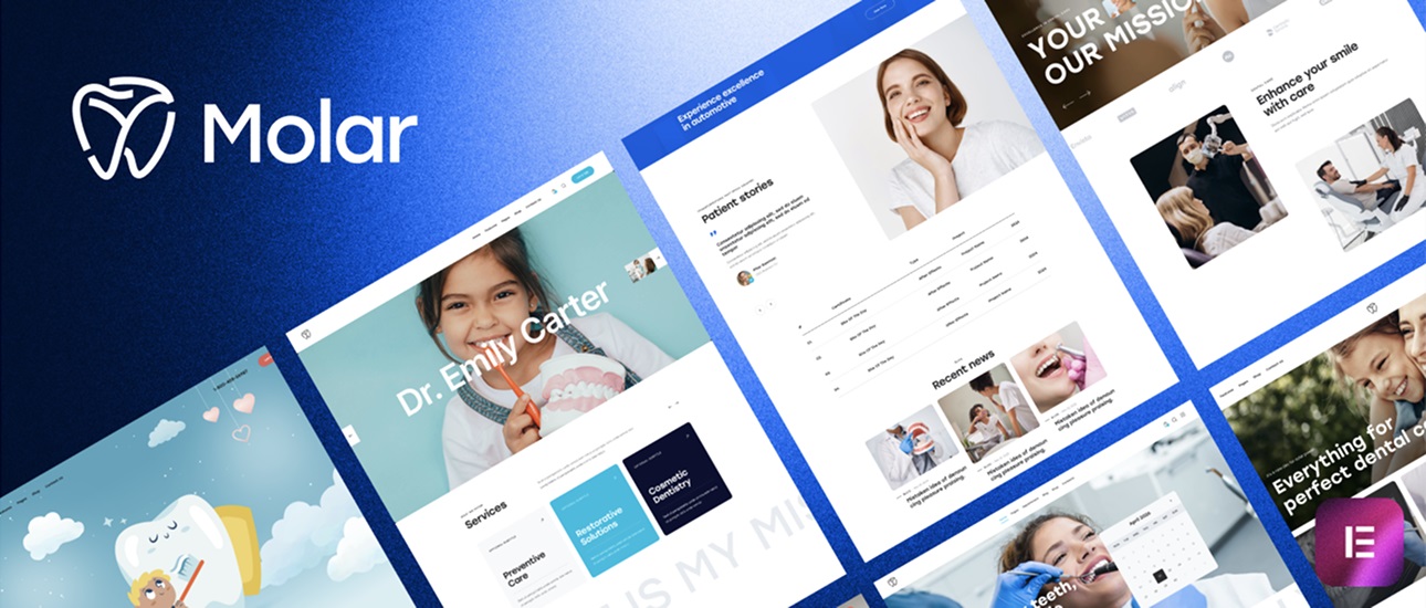 Molar – Dentist and Dental Clinic WordPress Theme