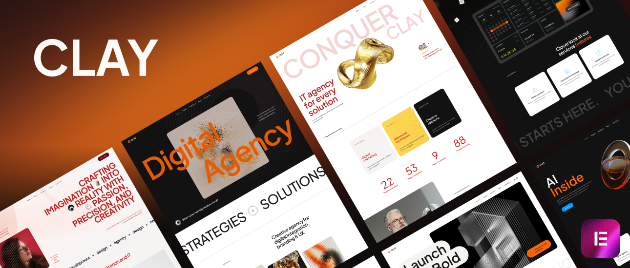 Clay – IT Solutions Digital Agency WordPress Theme