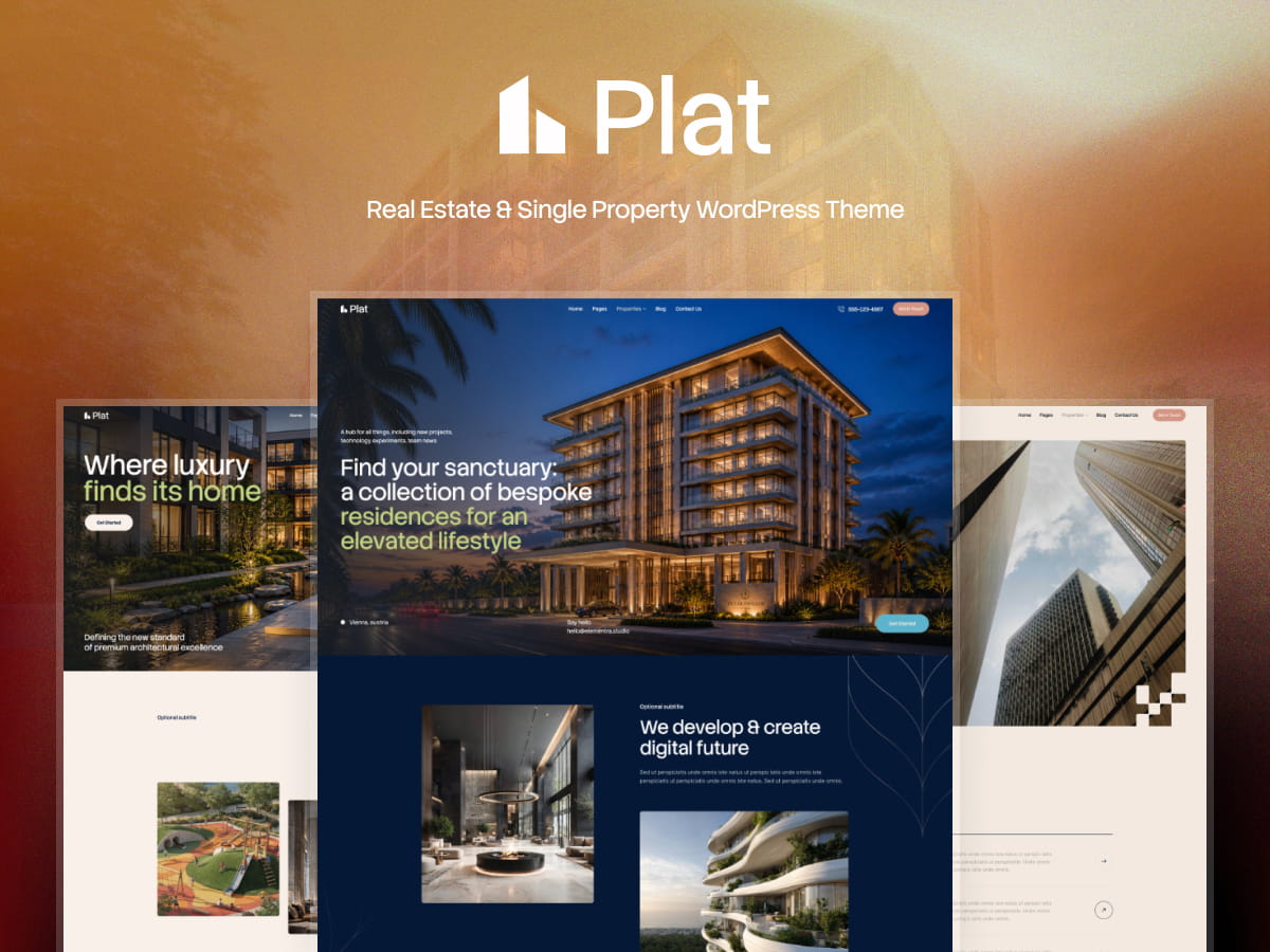 Plat - Real Estate Single Property WordPress Theme - ThemeREX