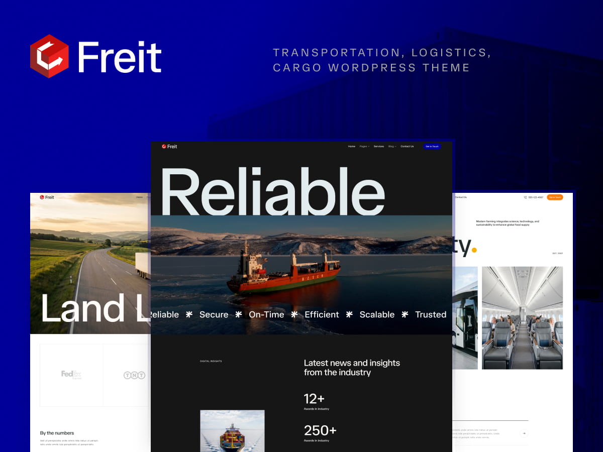Freit - Transportation Logistics Cargo WordPress Theme - ThemeREX