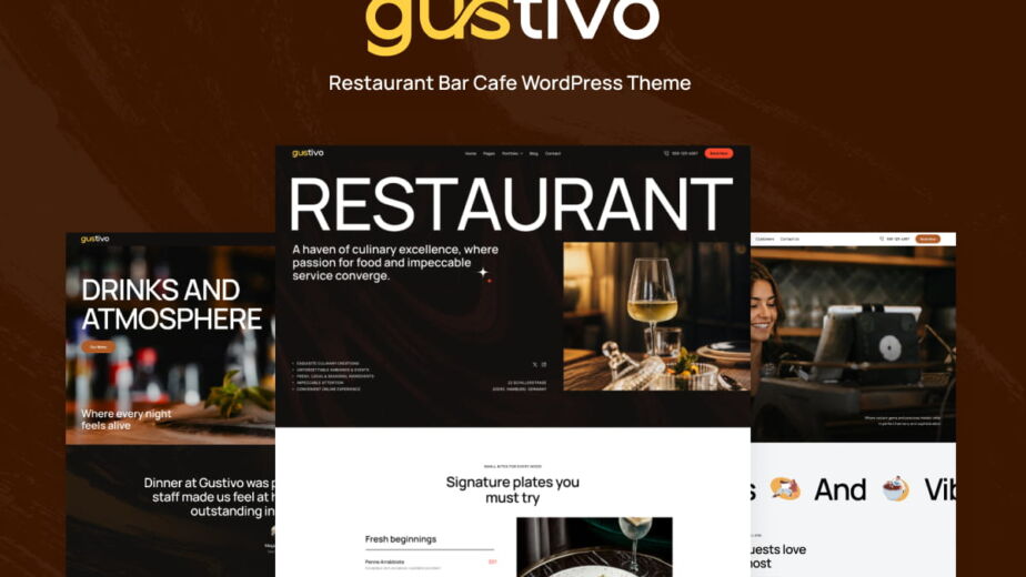 Gustivo - Restaurant Bar Cafe WordPress Theme - ThemeREX