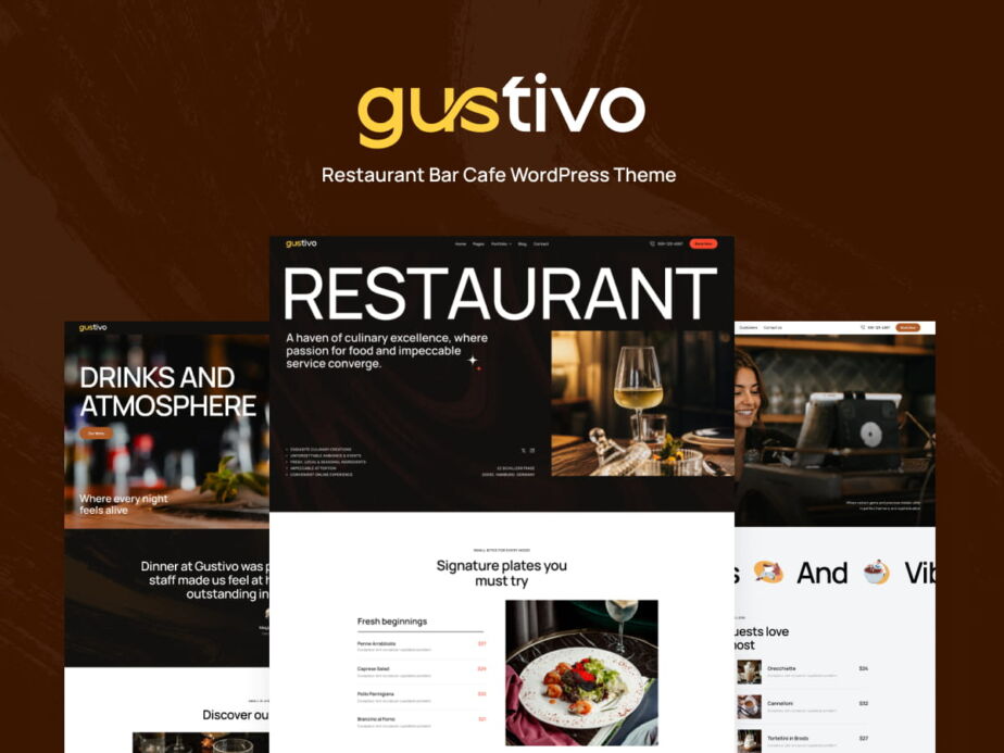 Gustivo - Restaurant Bar Cafe WordPress Theme - ThemeREX