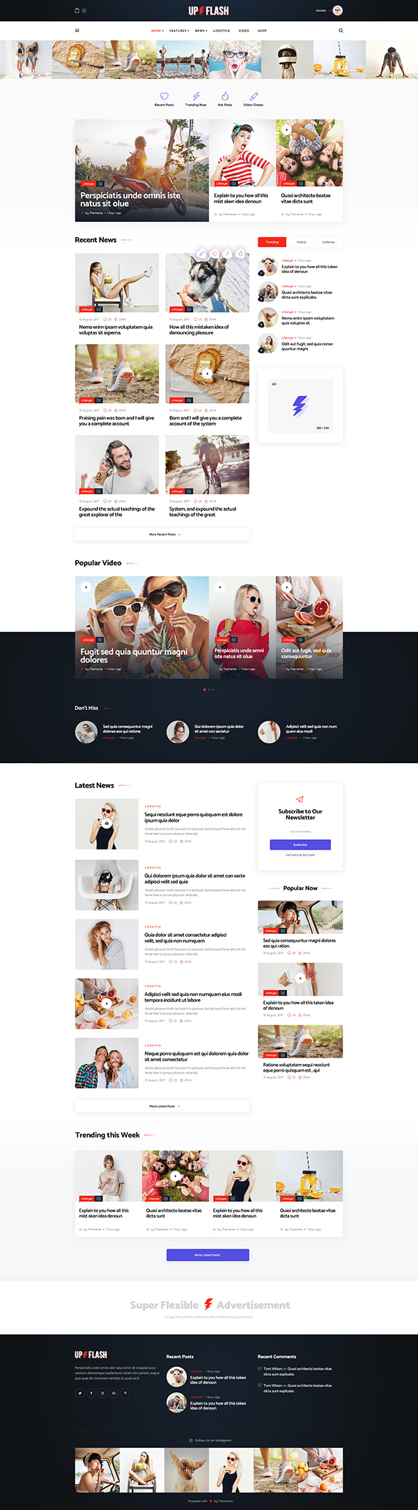 Bazinga WordPress Theme Blog WordPress Theme