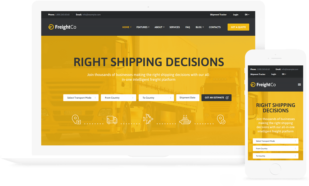 FreightCo WP Theme