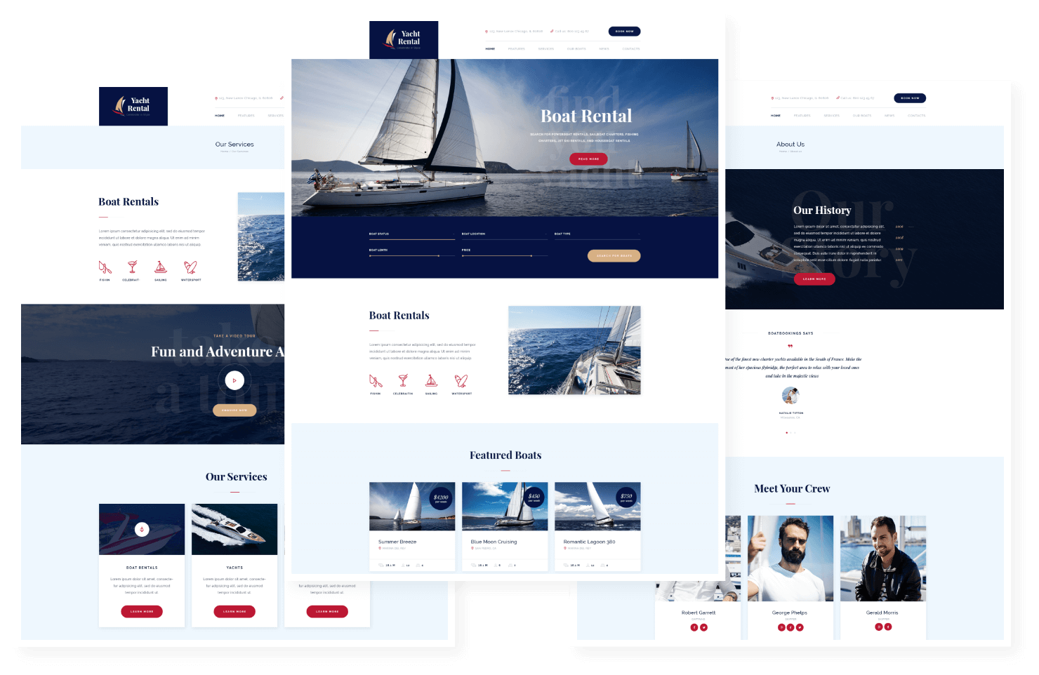 Yacht and Boat Rental Service WordPress Theme - ThemeREX