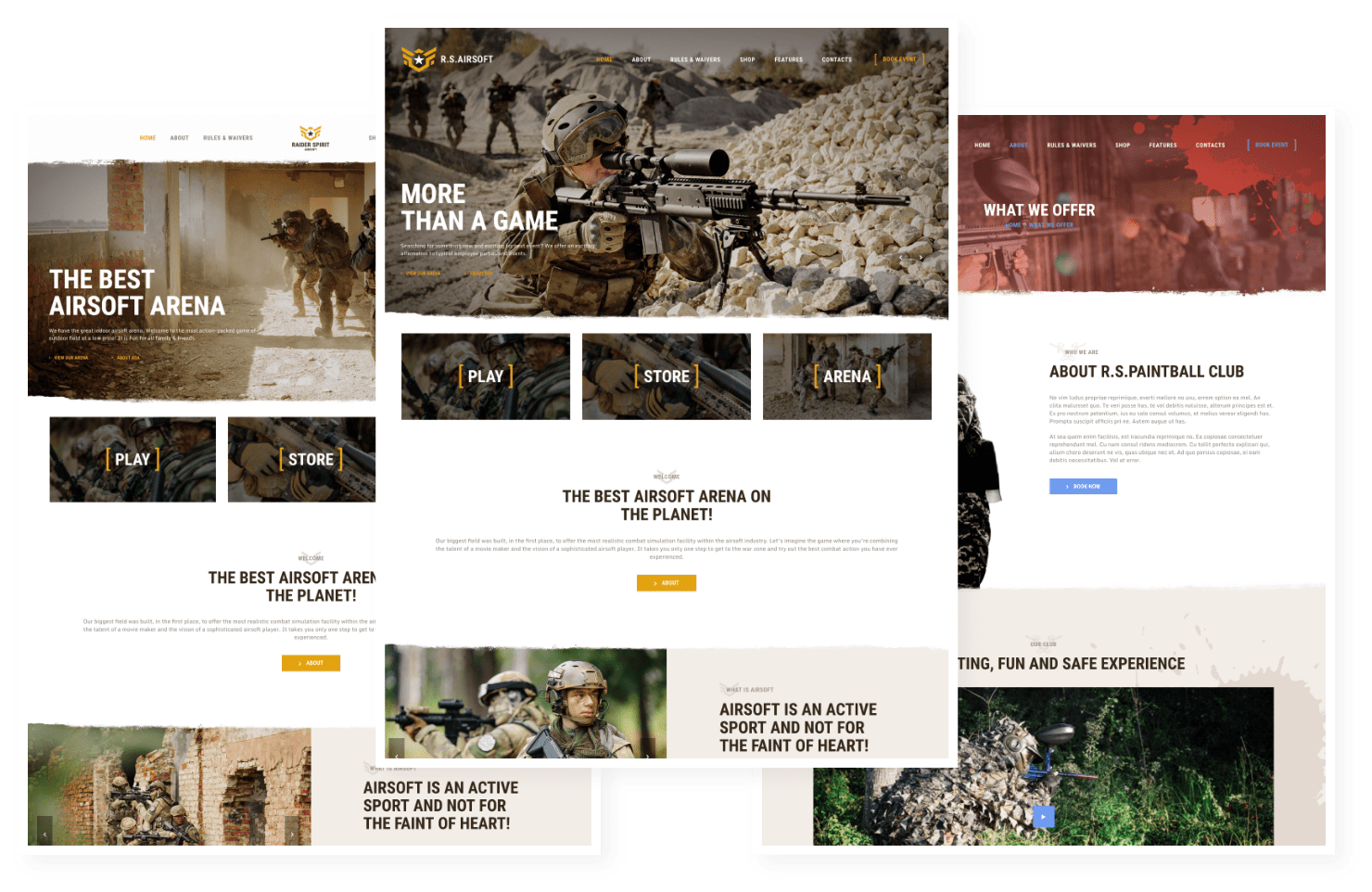 Raider Spirit | Airsoft Club & Paintball WordPress Theme - ThemeREX