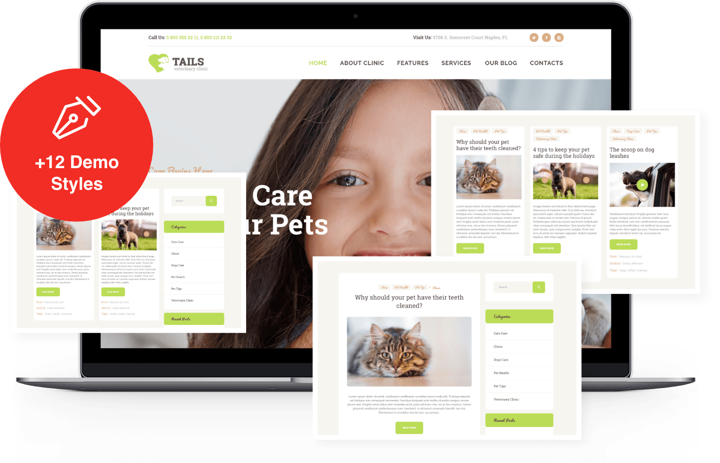 Tails - Veterinary Clinic, Pet Care & Shop - ThemeREX