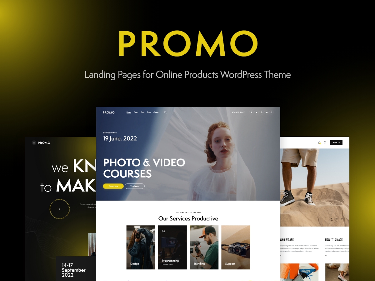 Promo WordPress theme preview