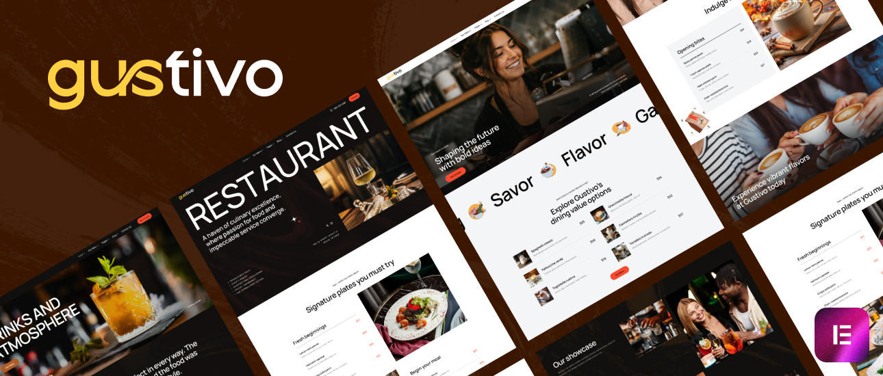 Gustivo – Restaurant Bar Cafe WordPress Theme