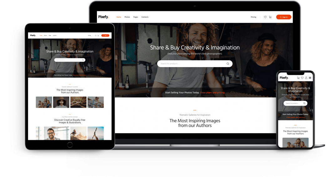 Pixefy | Multipurpose Photography Marketplace Theme + WCFM Plugin